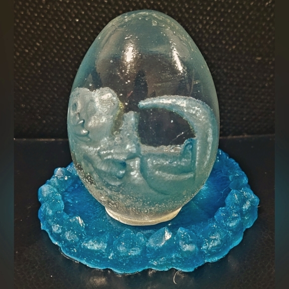 Handmade Resin Baby Dragon Egg in Nest. - Picture 7 of 16